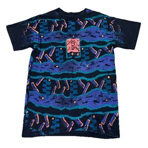 Vintage Morey Boogie Tshirt Boys Surf Youth Large 90s AOP Single Stitch